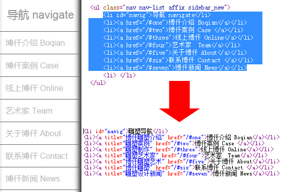 html代码优化
